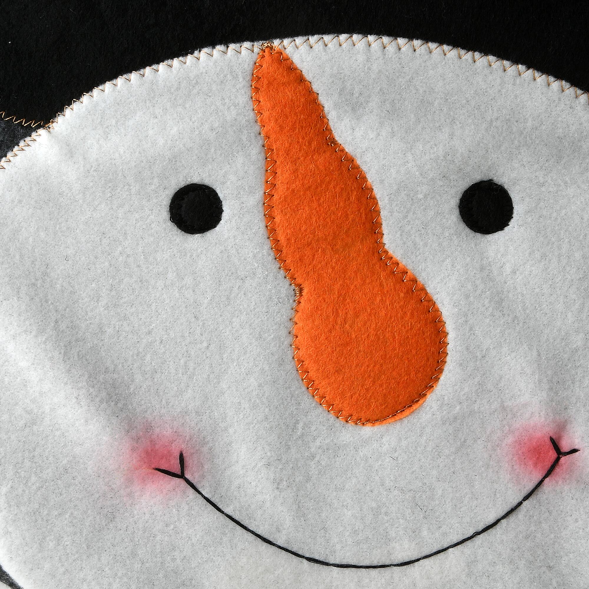 Holiday Snowman Bathroom Seat & Floor Cover Set